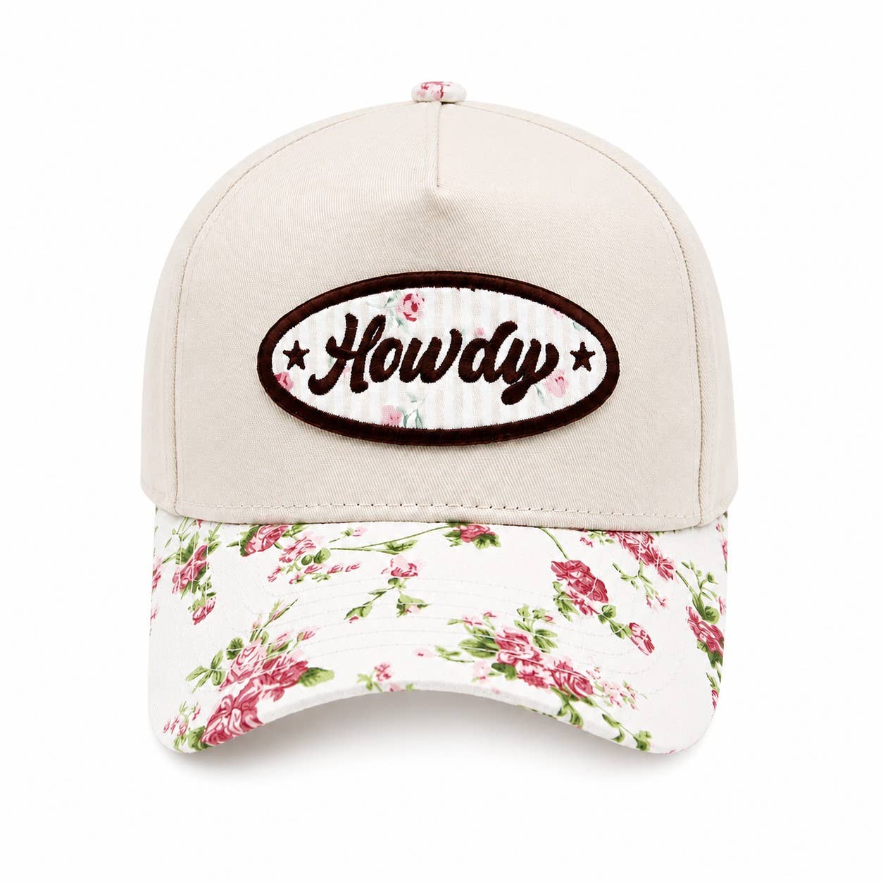 Howdy Floral Embroidered Patch Trucker Hat