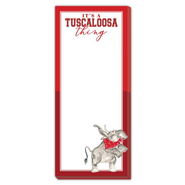 It's a Tuscaloosa Thing Elephant Red Bandana Skinny Notepad