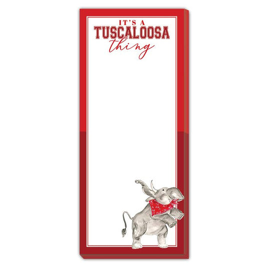 It's a Tuscaloosa Thing Elephant Red Bandana Skinny Notepad