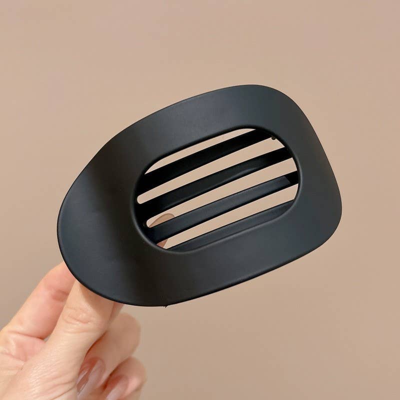 Jumbo Lay Flat Oval Hair Claw Clips