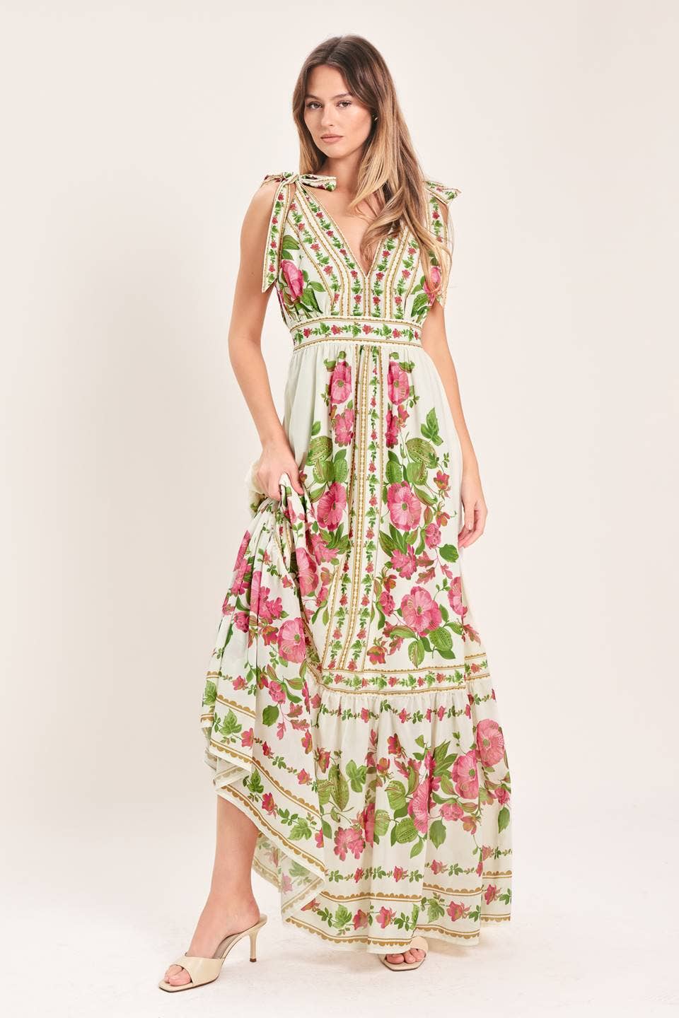 Floral Vine Maxi Dress