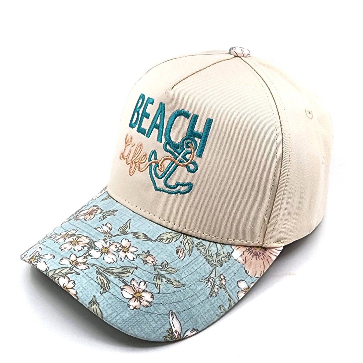 Beach Life Embroidered Trucker Hat