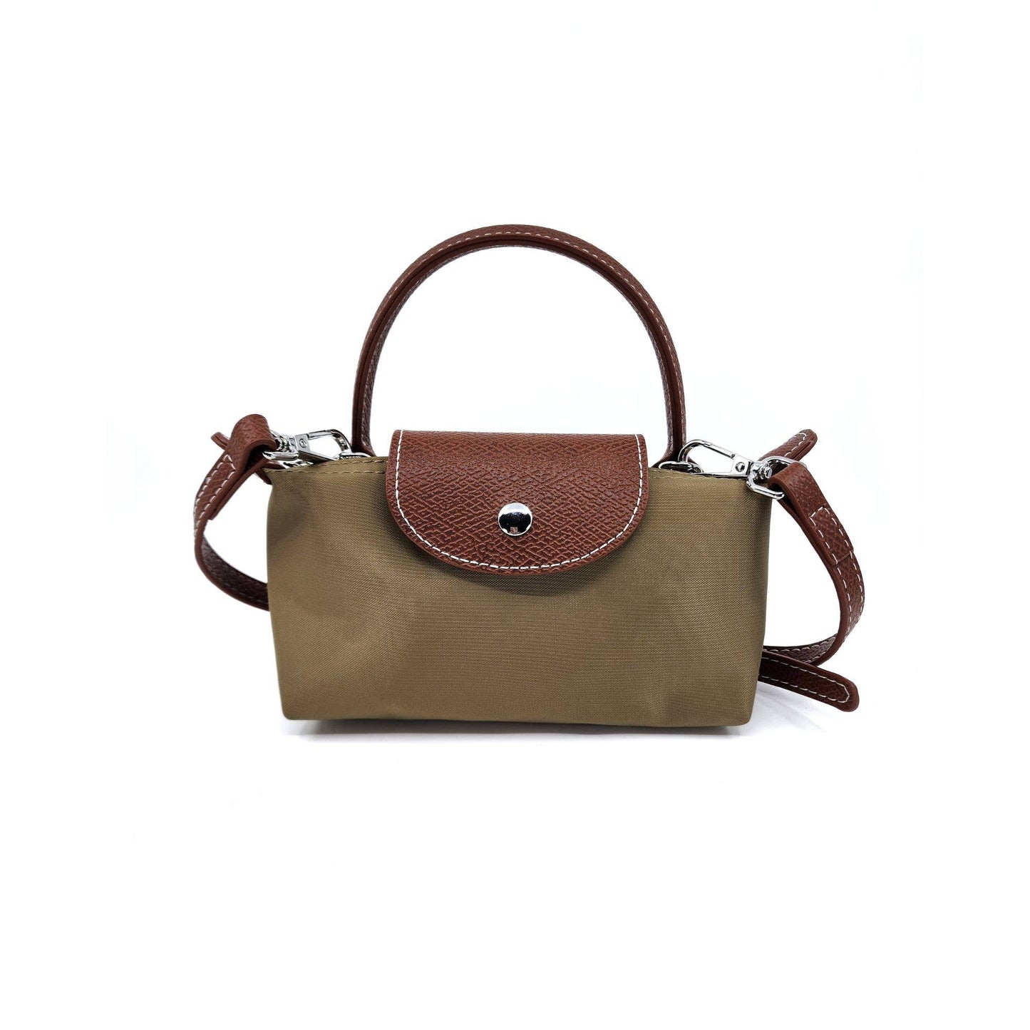 Khaki  Everyday Flap Top Mini Crossbody