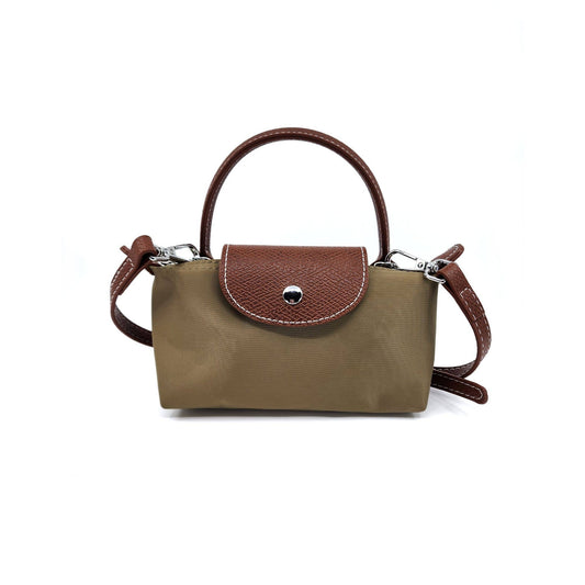 Khaki  Everyday Flap Top Mini Crossbody