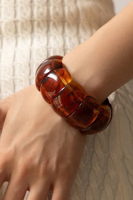Bold Acrylic Stretch Cord Bracelets