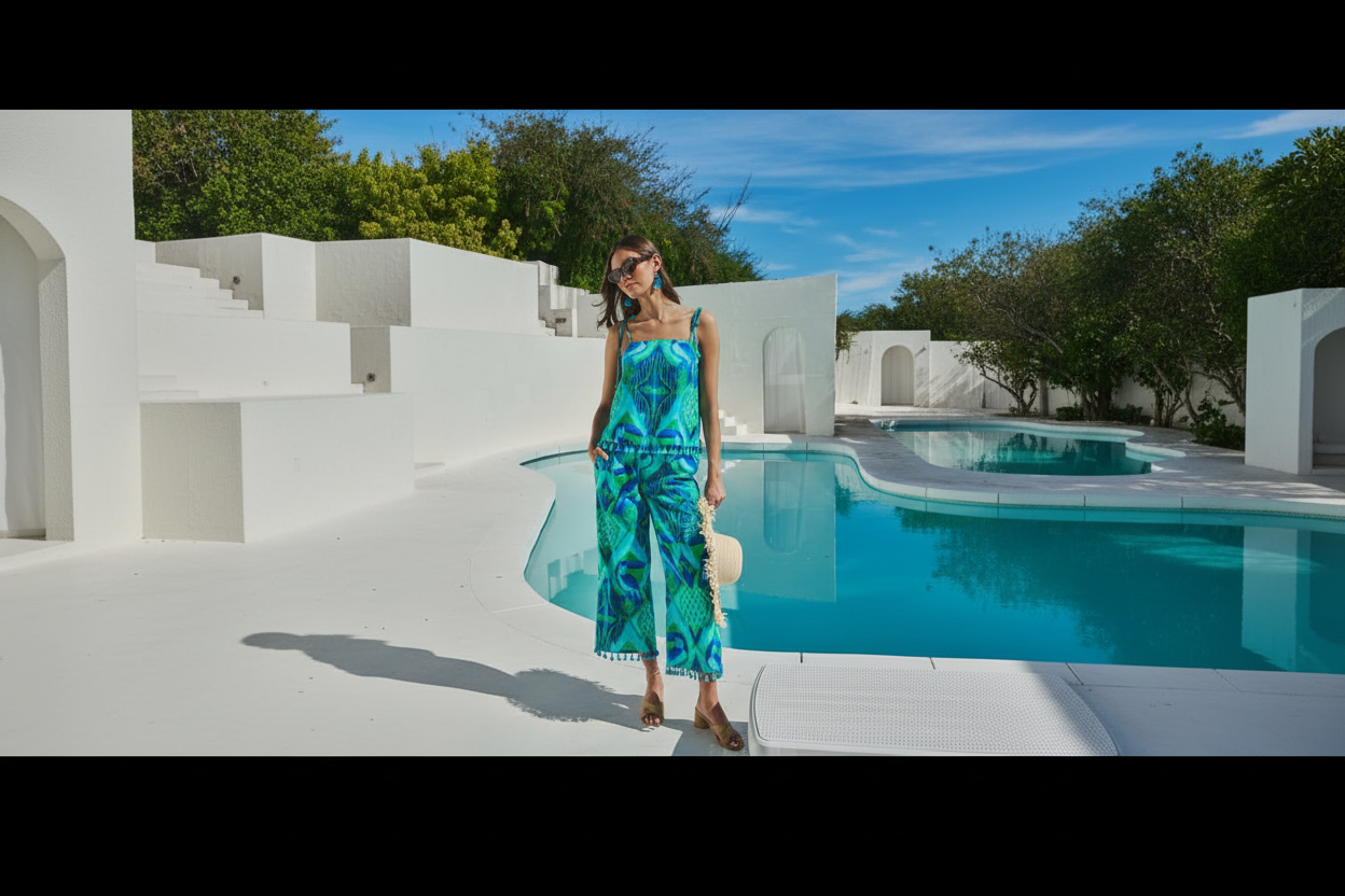 Blissy Tropical Hanie Flare Set