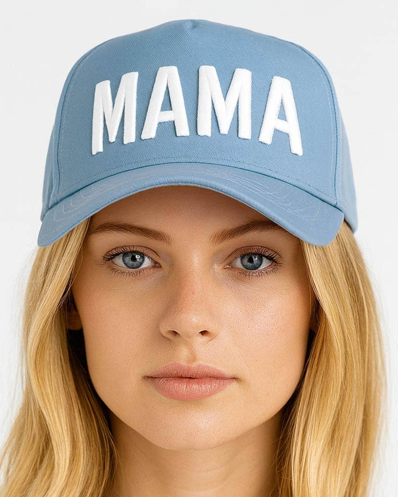 MAMA Embroidered Solid Baseball Cap