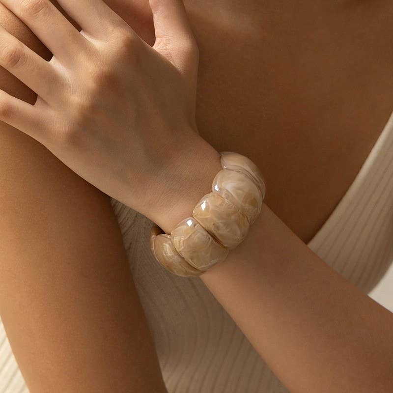 Bold Acrylic Stretch Cord Bracelets