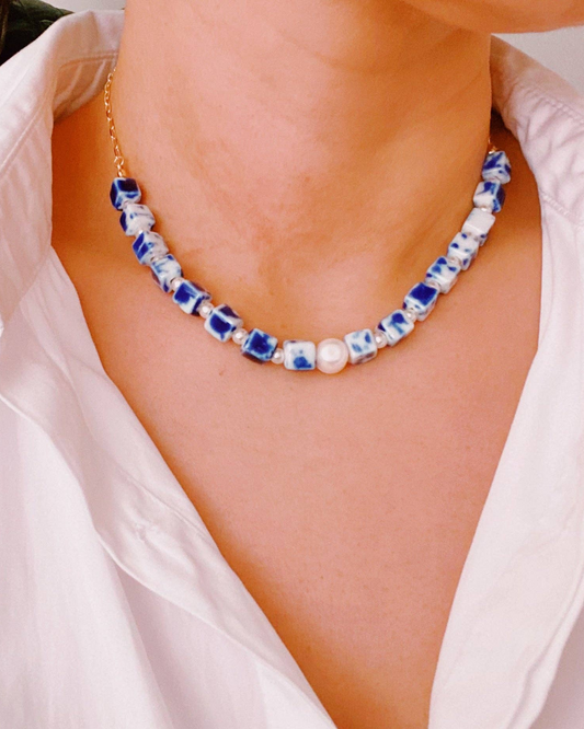 Santorini Touch Freshwater Pearl Necklace