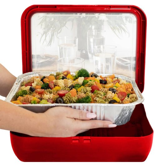 Game Day- Pan Frame w/ Lid & Serving Spoon - Red