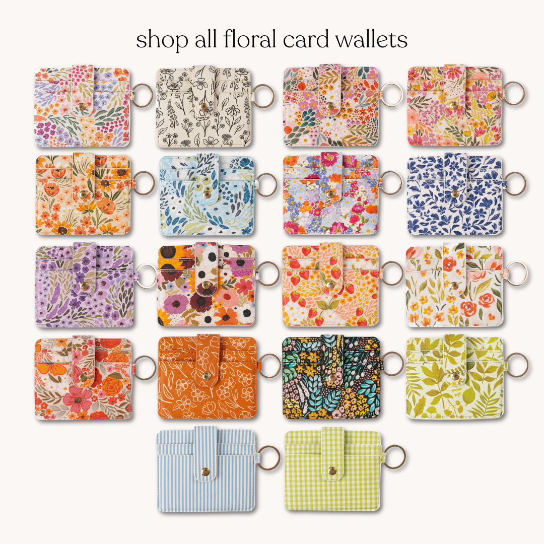 Porcelain Floral Card Wallet