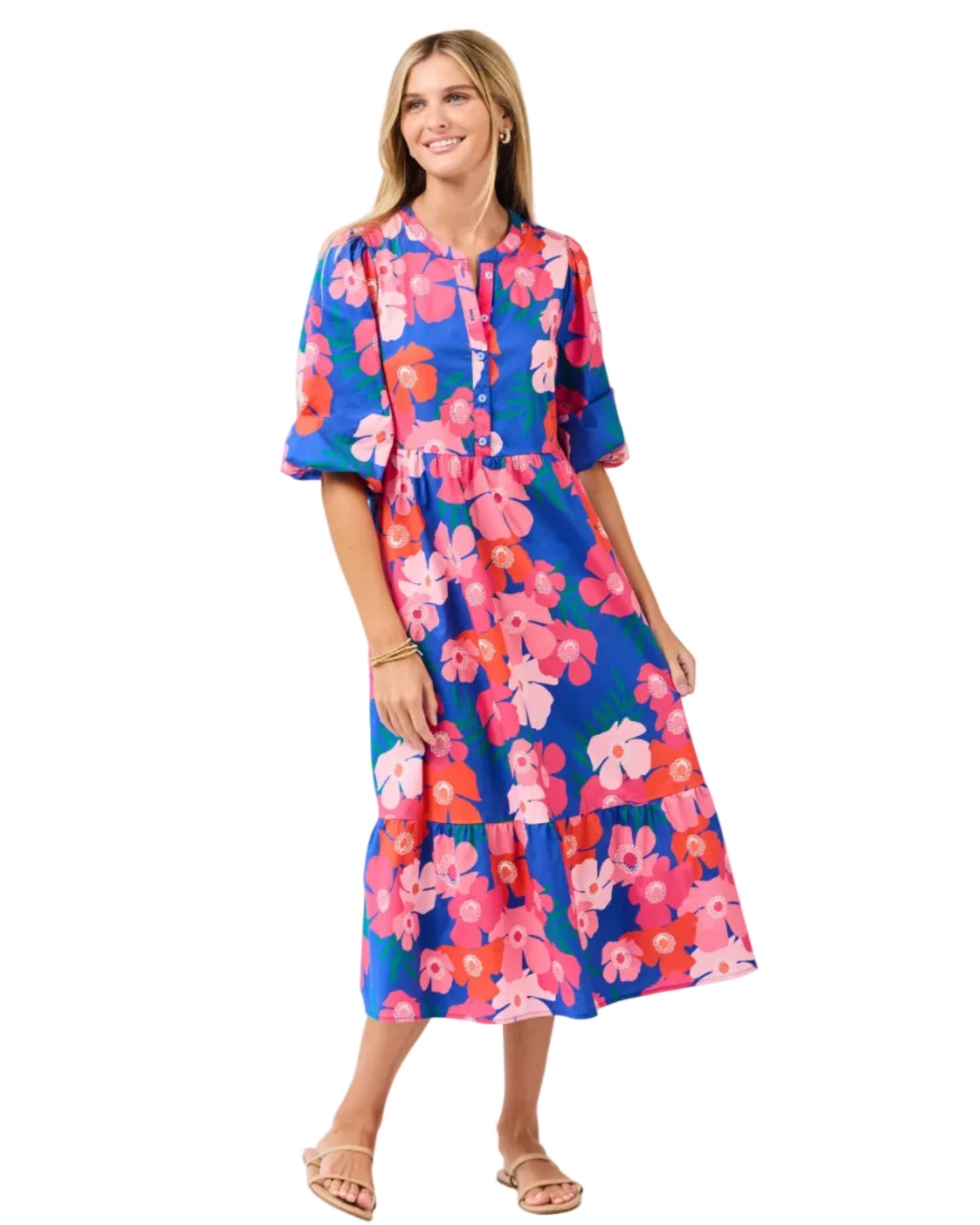 Riley Petal Pop Blue Dress