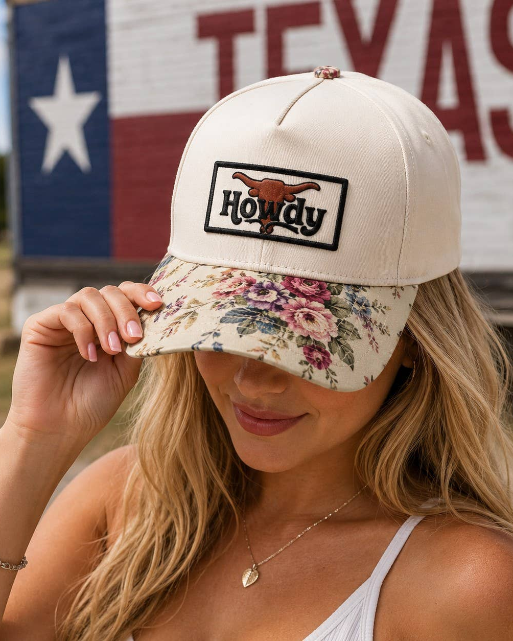 Howdy Embroidered Patch Trucker Hat
