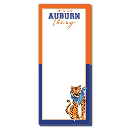It's an Auburn Thing Tiger with Blue Bandana Skinny Notepad