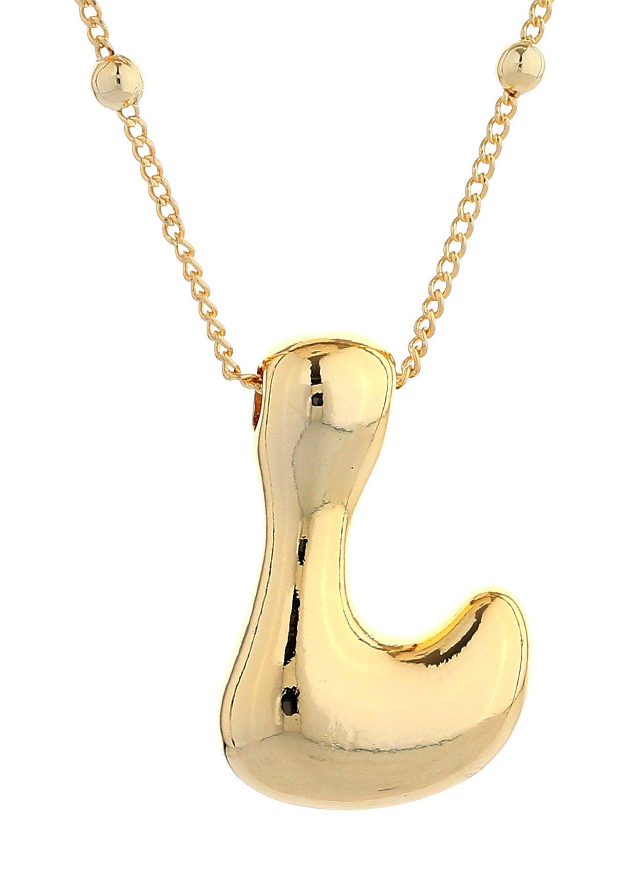 Bubble Initial Necklace