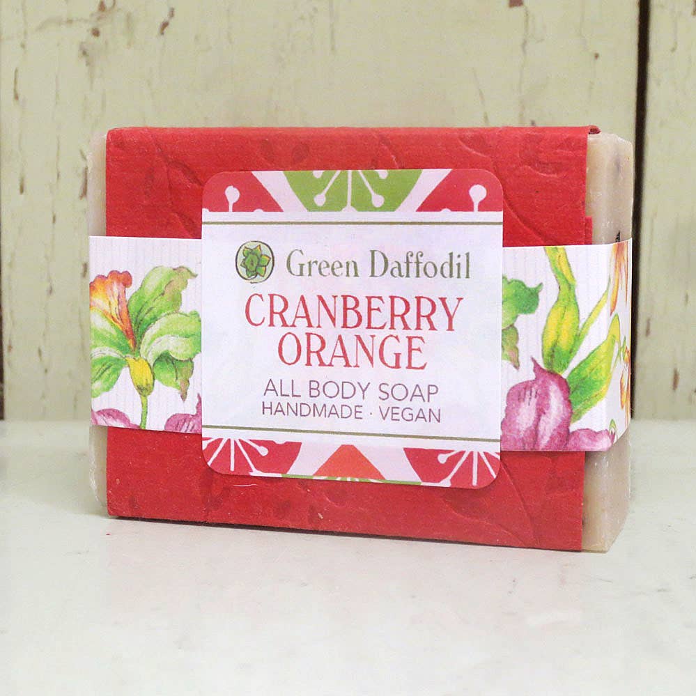 Cranberry Orange Soap & Washcloth Gift Set - Christmas