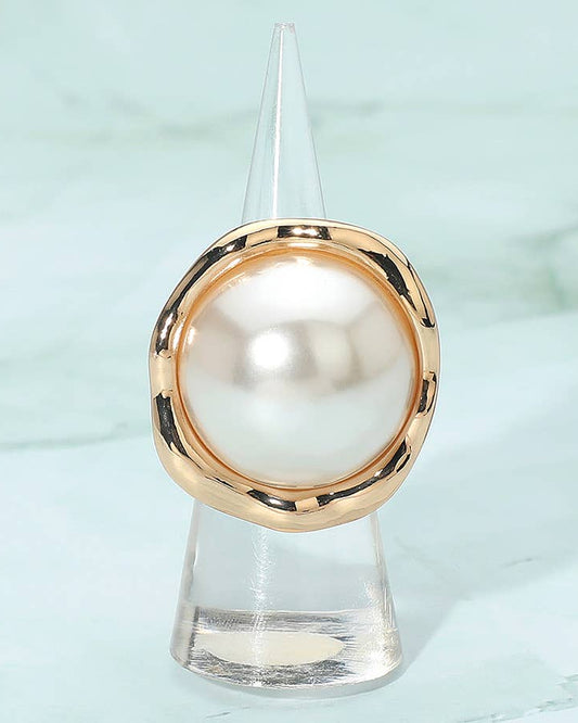 Bold Pearl Statement Ring