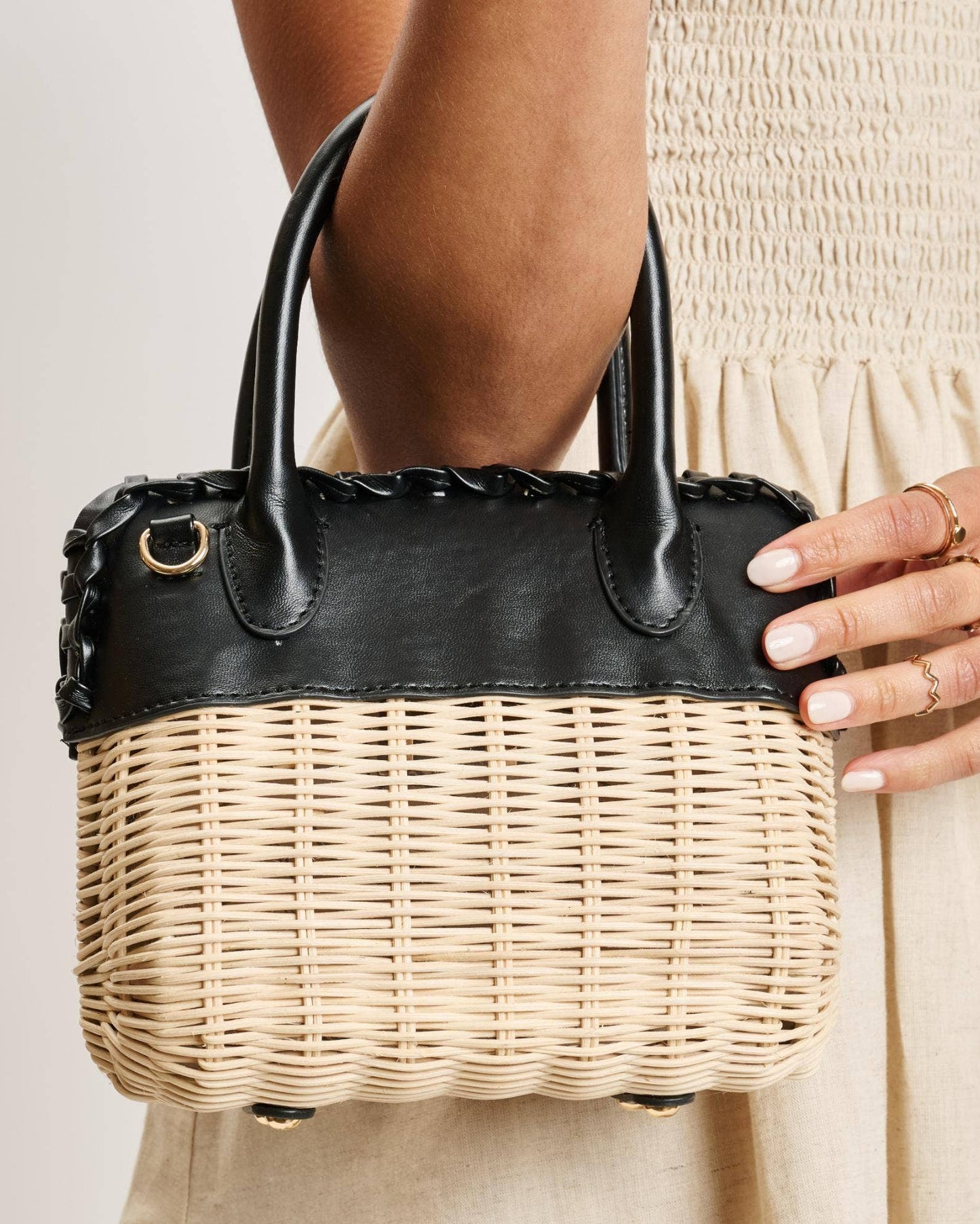 Maya Crossbody Natural Black