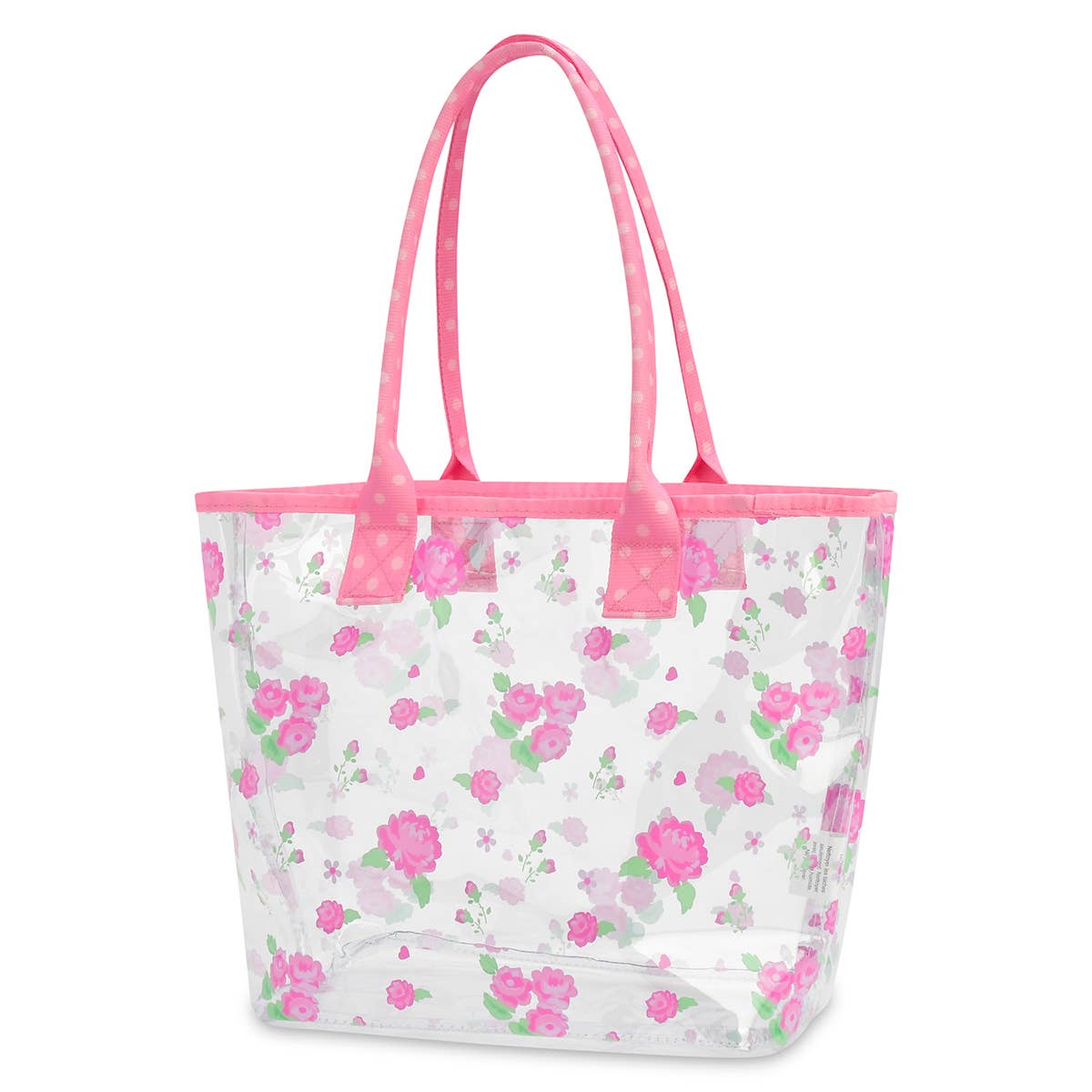 Pretty in Pink Clear Tote Bag