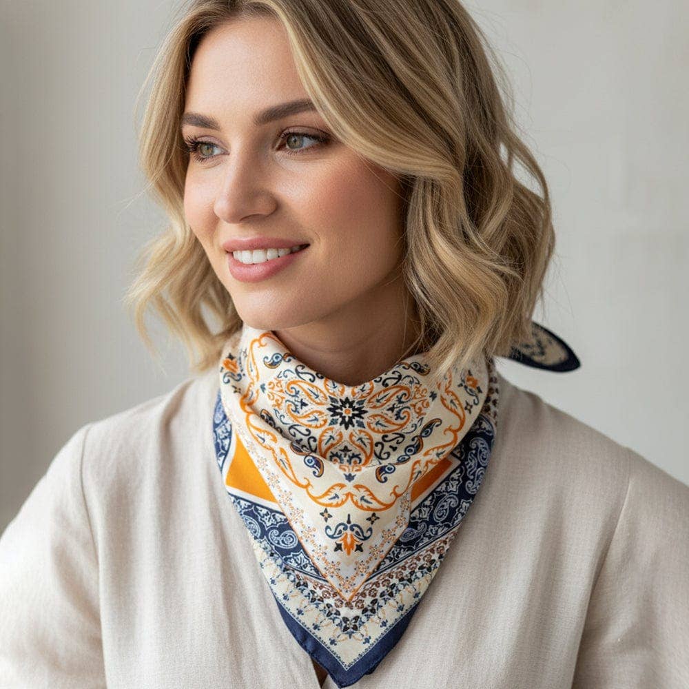 Paisley and Arabesque Oriental Print Bandanas