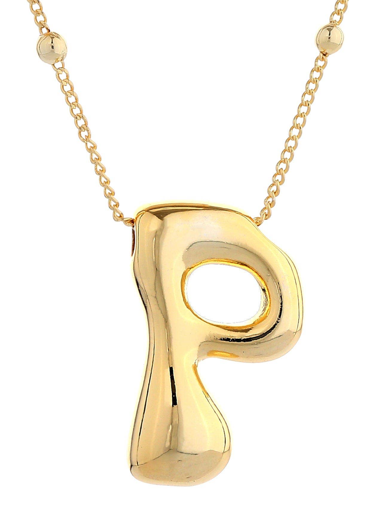 Bubble Initial Necklace