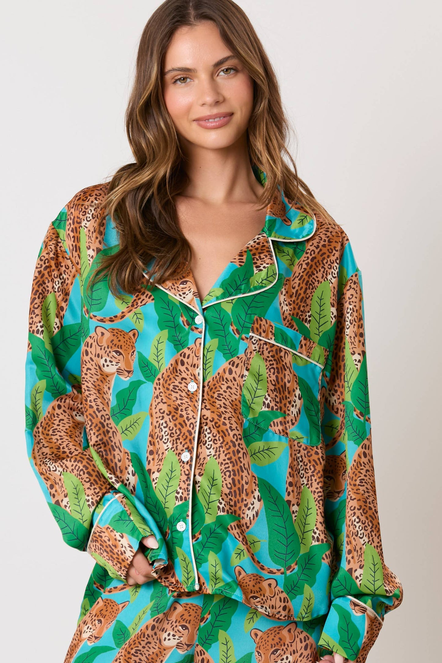 Cheetah Print Pajama Pants