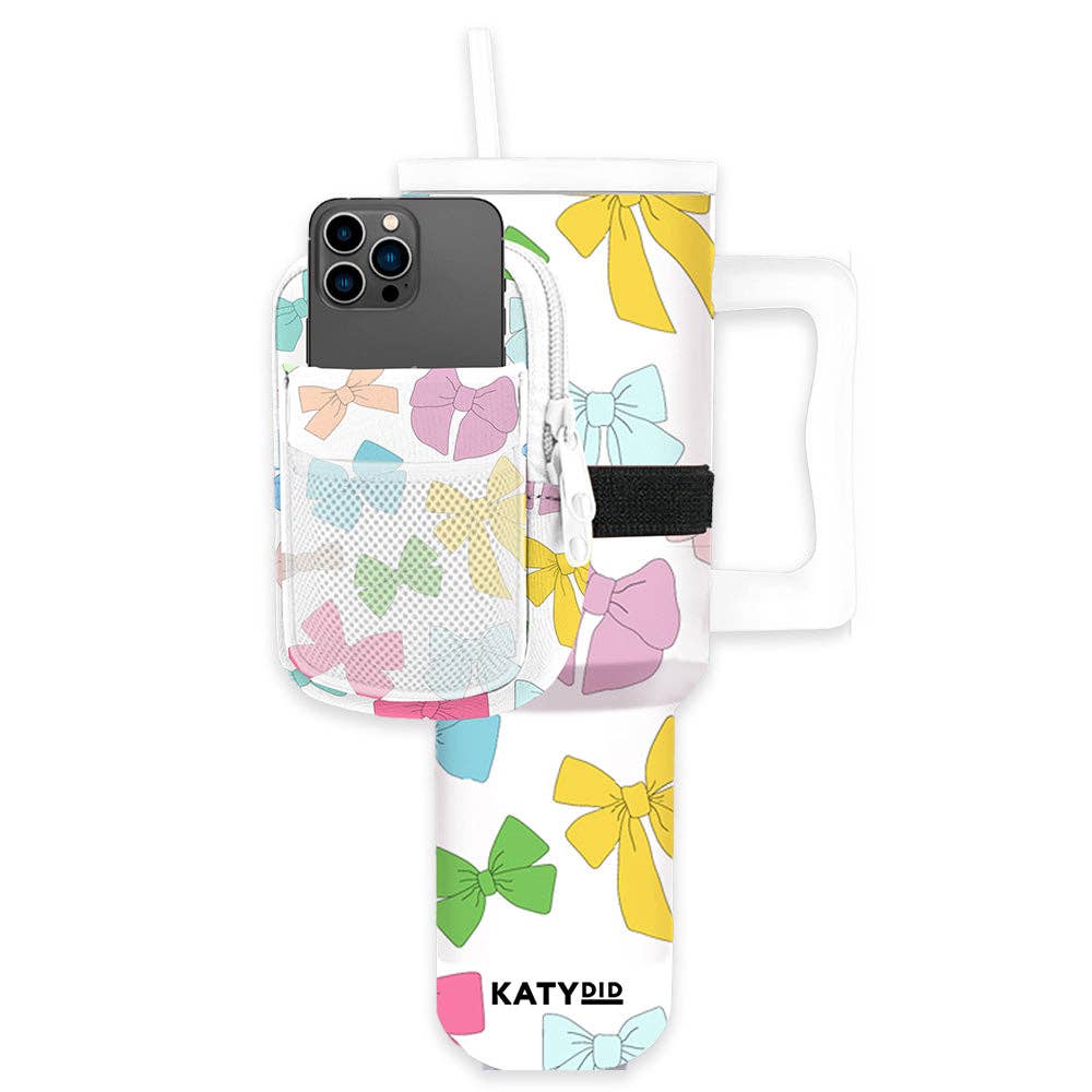 Multicolored Coquette Bows Tumbler Pouch