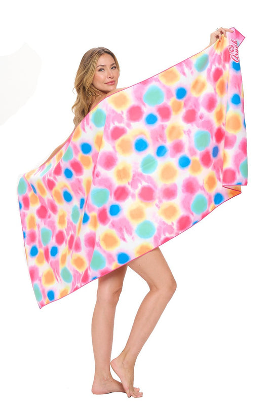 Bright Graphic Microfiber Beach Towel