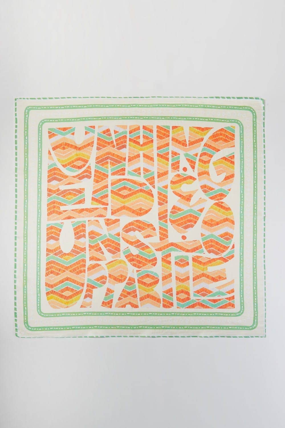 Orange Abstract Tribal Print Bandana