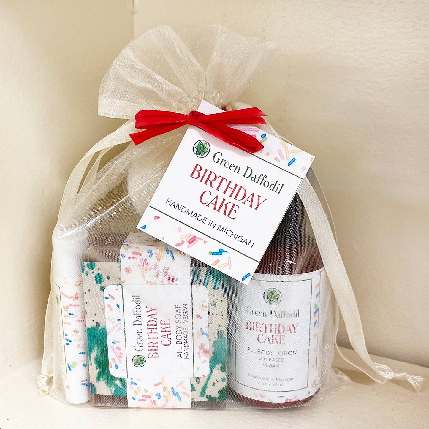 Birthday Cake Organdy Gift Set