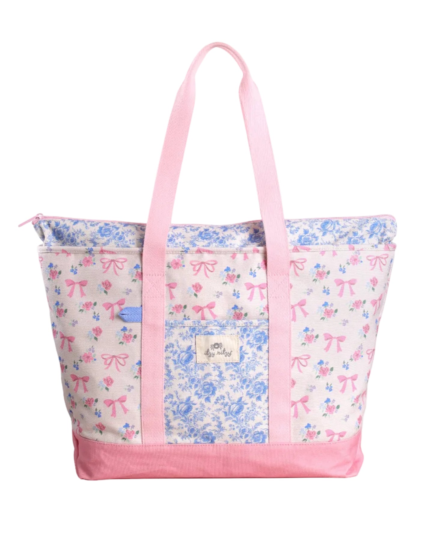Itzy Explorer™ Ribbon & Roses Canvas Tote Bag