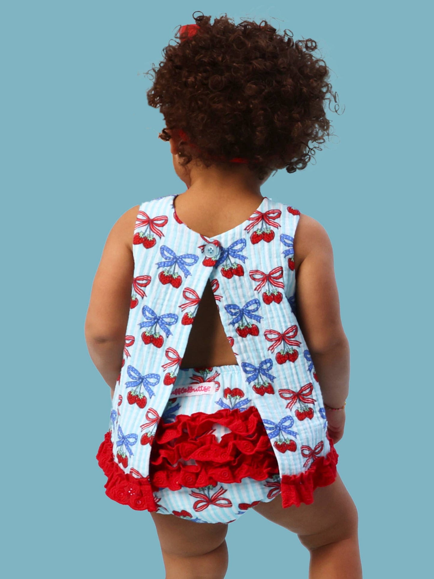Berries & Bows Cotton Swing Top & Bloomer Set