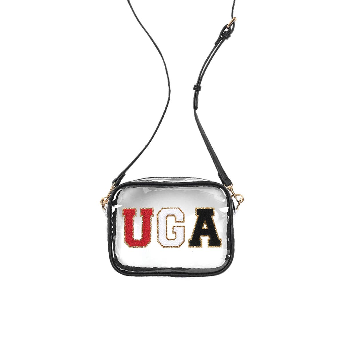 Multicolor UGA Varsity Letters Black Clear Blair Purse