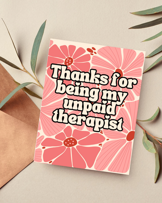 Funny Thank You Card for Friend
