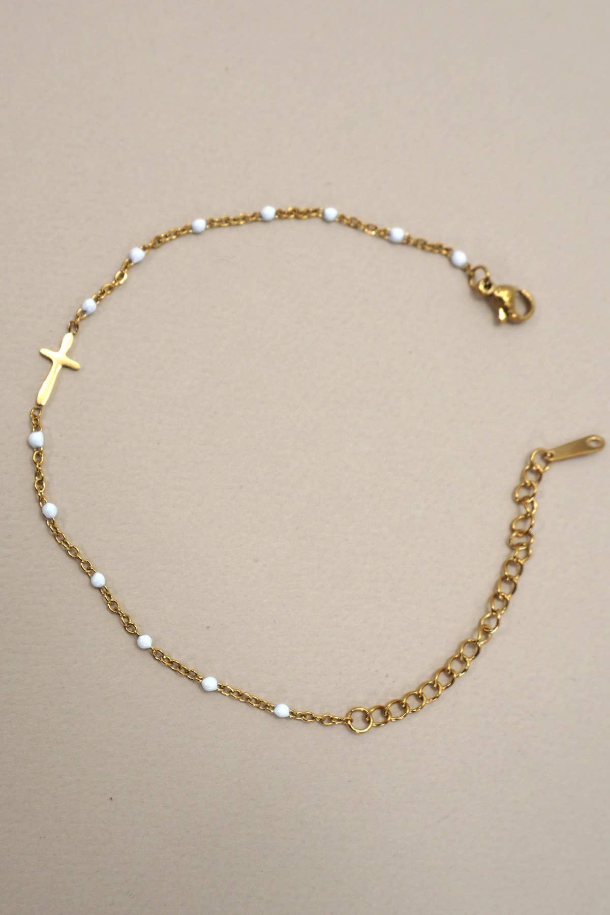 Delicate Enamel Cross Bracelets