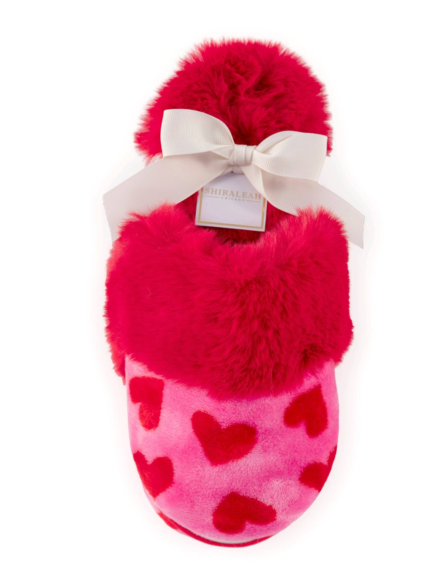 Felicity Hearts Plush Slippers