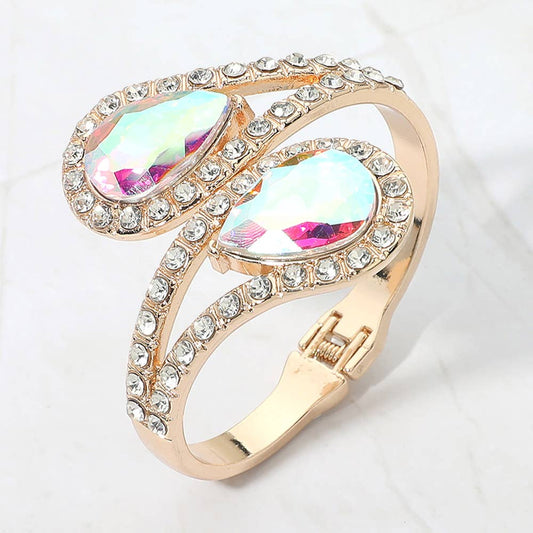 Double Teardrop Wrap Bracelet