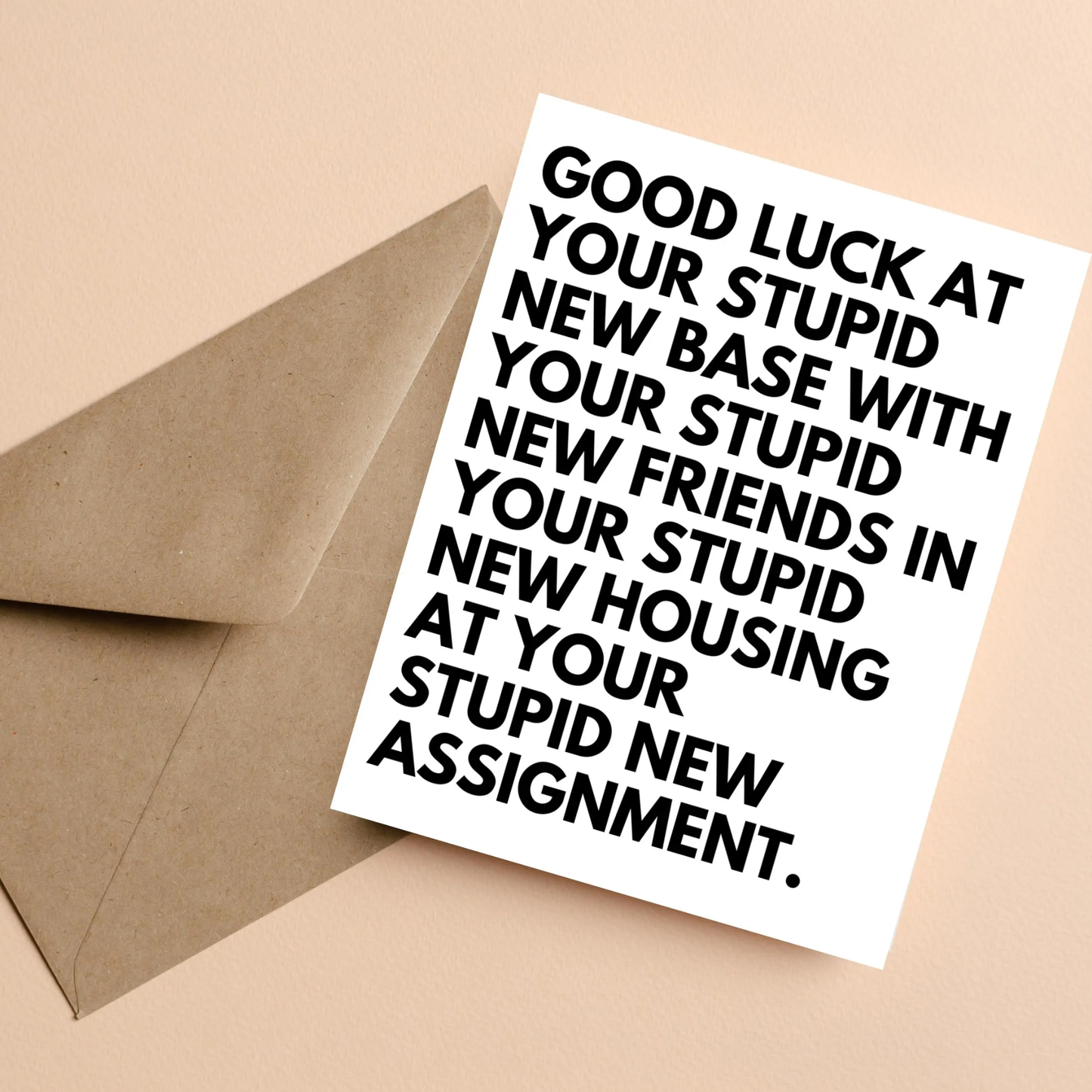 Military Card, Going Away