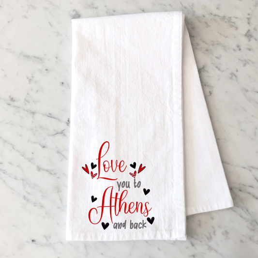 Love Athens Kitchen Towel