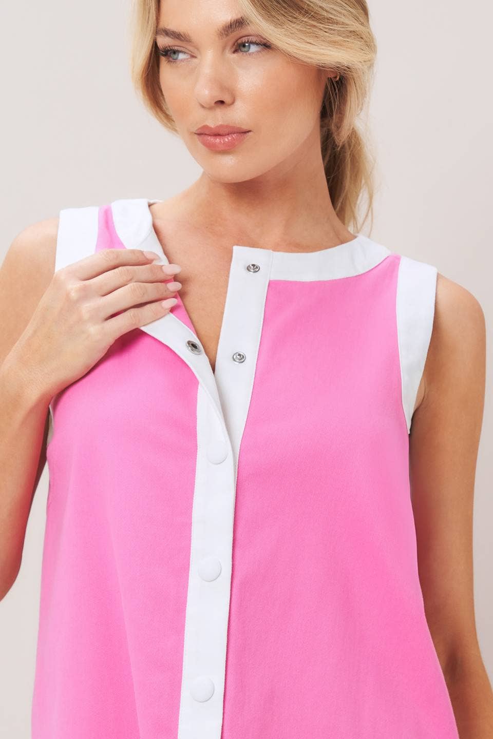 Pretty In Pink Scallop Dress
