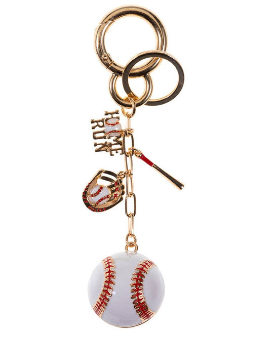 Baseball Keychain / Bag Charm