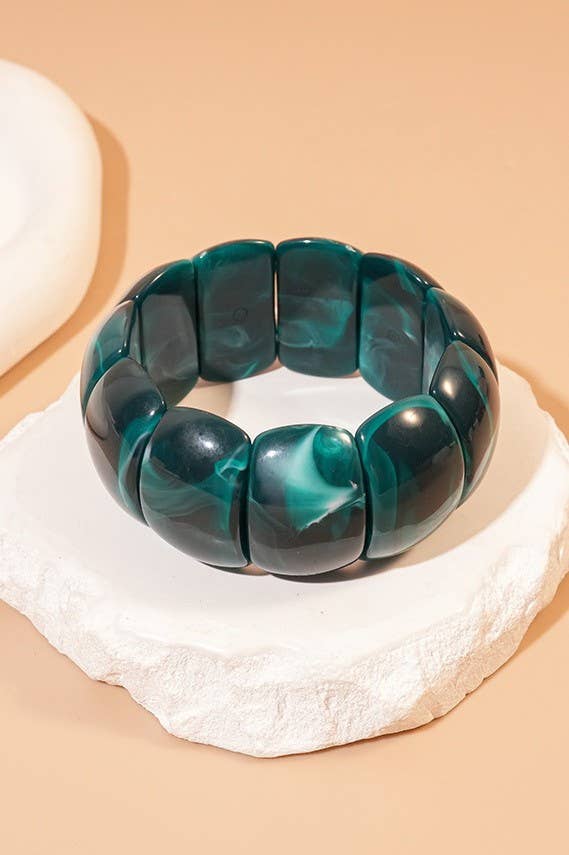 Bold Acrylic Stretch Cord Bracelets