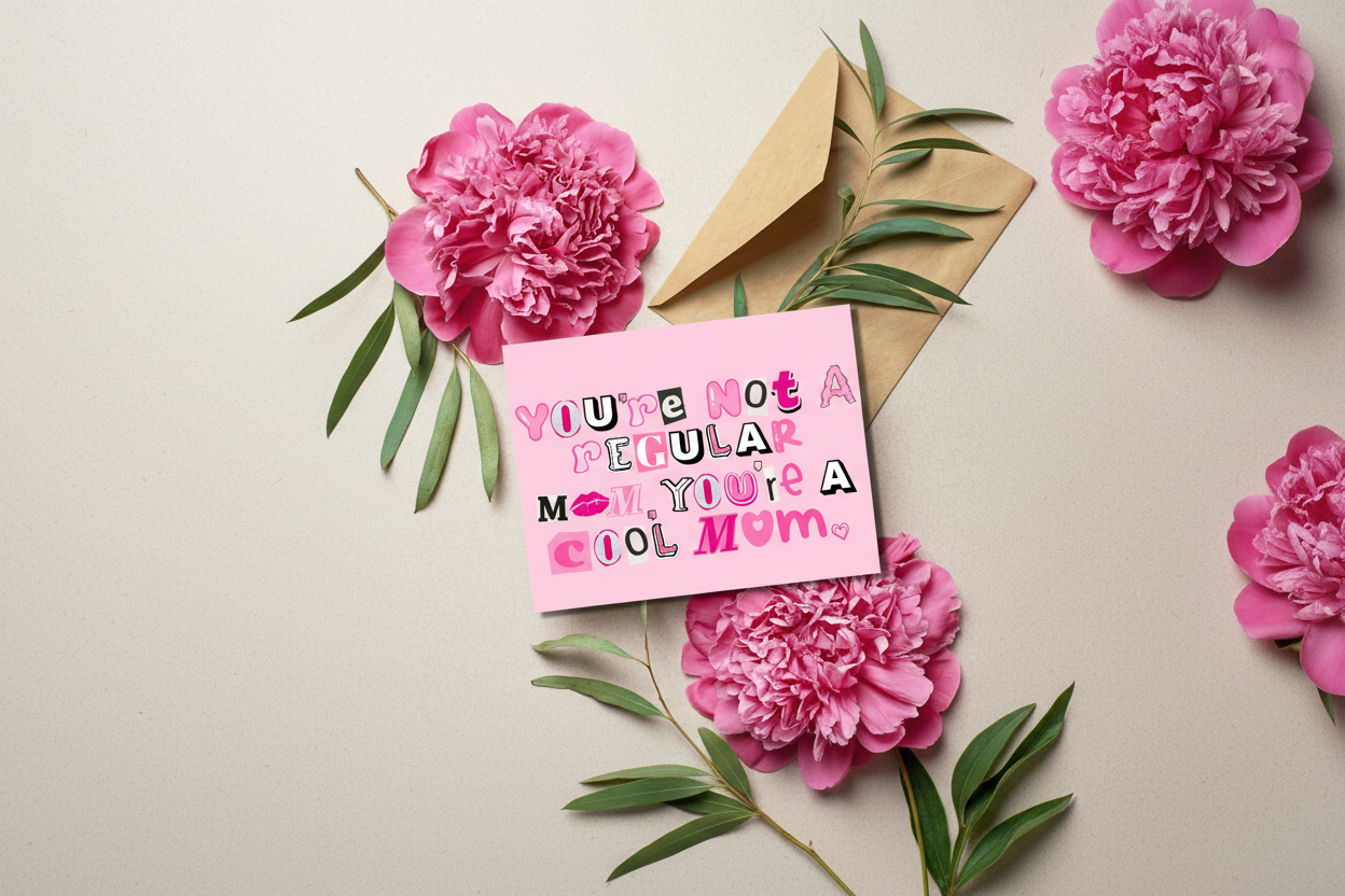 Cool Mom Mean Card for Mom Birthday