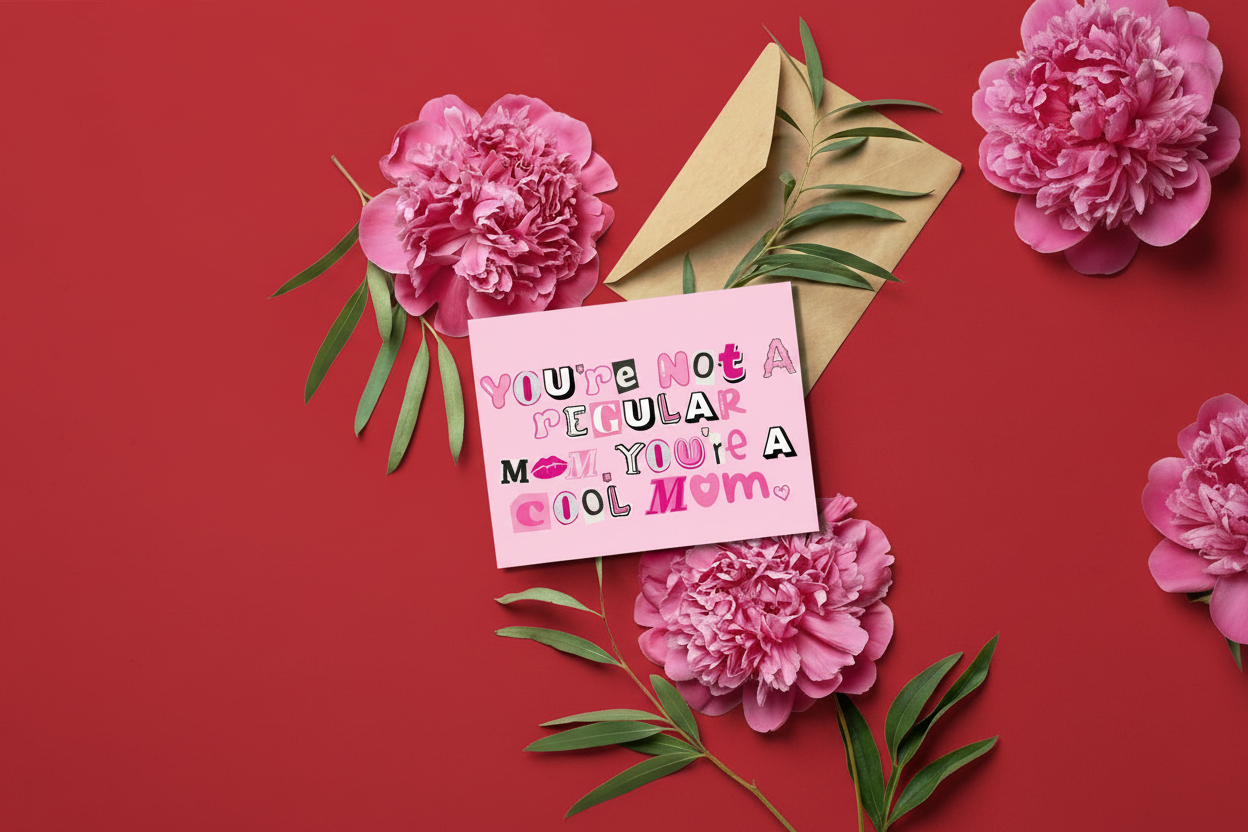 Cool Mom Mean Card for Mom Birthday
