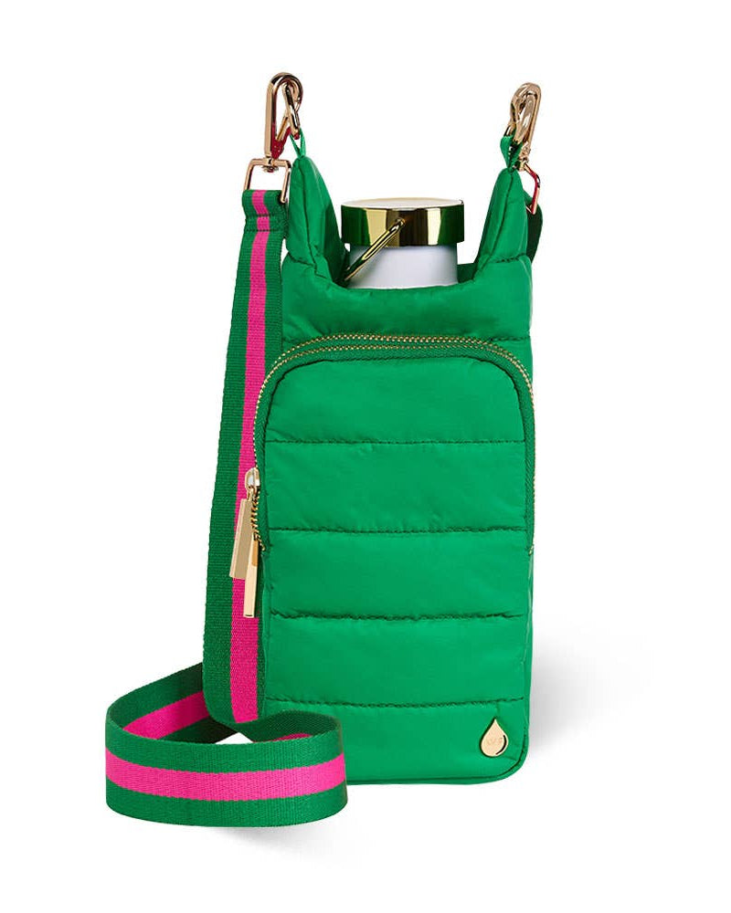 Kelly Green Matte HydroBag® with Pink/Green Strap