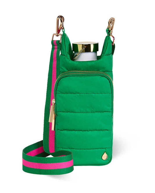 Kelly Green Matte HydroBag® with Pink/Green Strap
