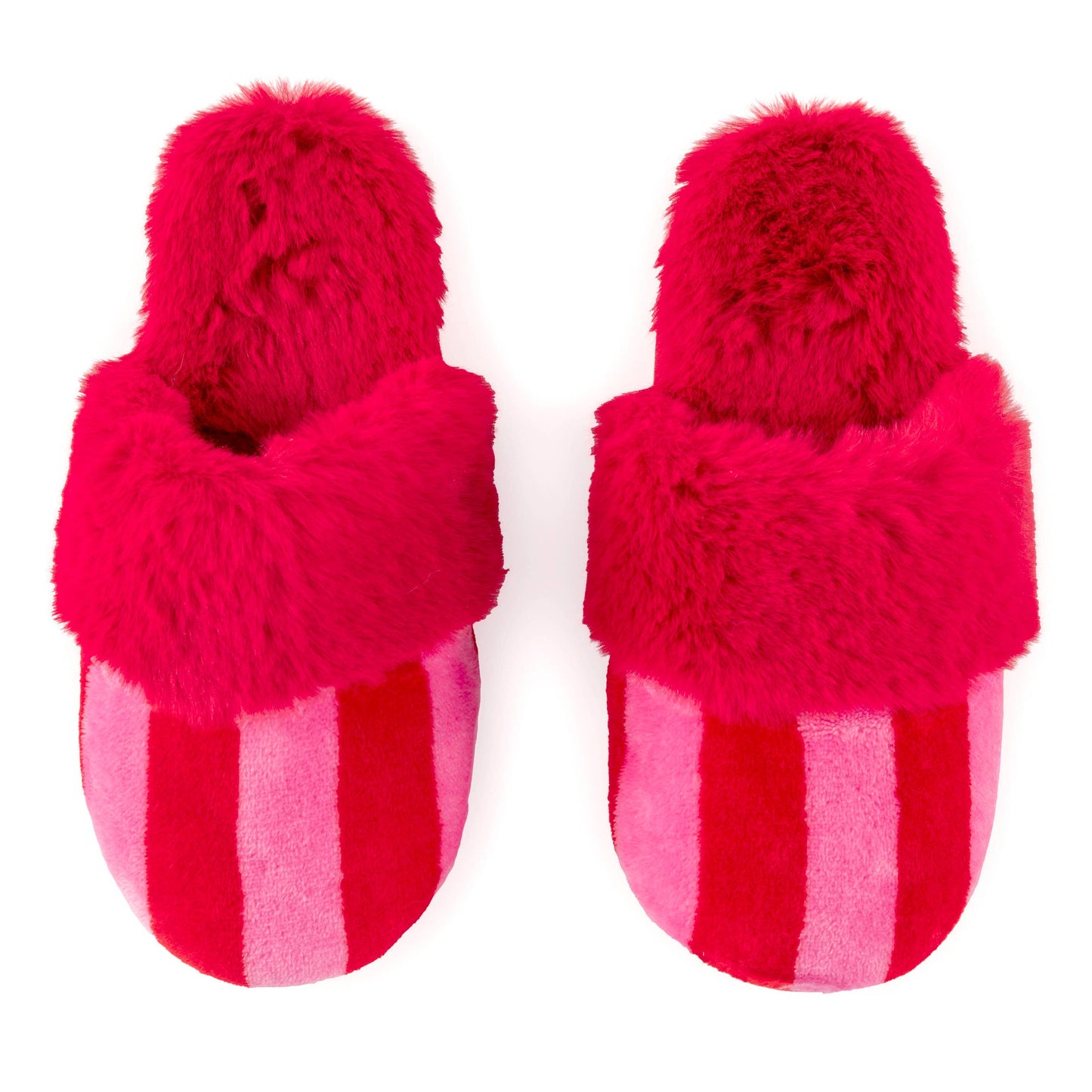 Felicity Stripe Red Slippers