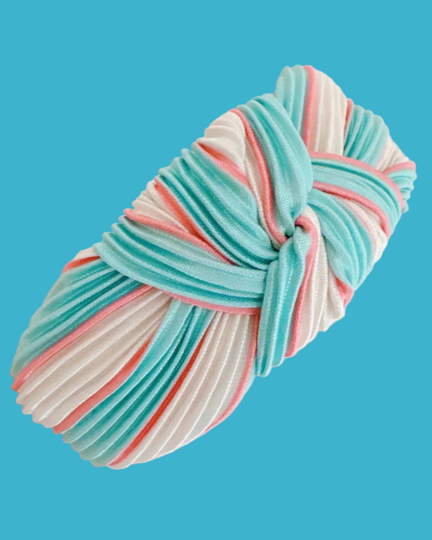 Mint Pleated Headband