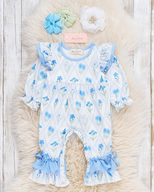 Garden Glimmer Ruffle Romper