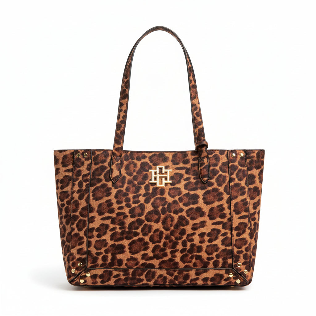 Sophie Studded Tote Spotted Saddle